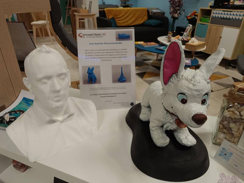 Urne personnalisée sur mesure entre Paris et Le Havre en Normandie