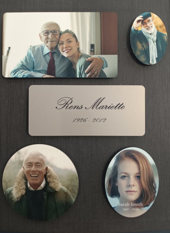 Photo de qualité sur médaillon aluminium à Bourg Achard en Normandie