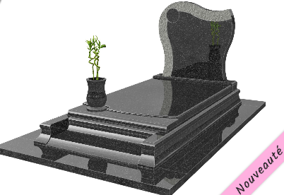 Monument en noir PF Lemonnier